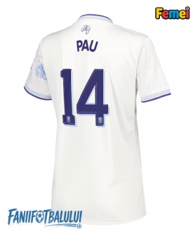 Aston Villa Pau Torres #14 Tricou Fotbal Replică 2025-26 Femei Treilea
